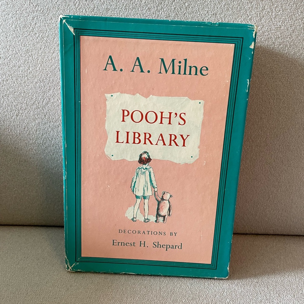 Vintage A. A. Milne Pooh’s Library